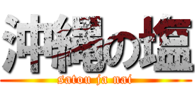 沖縄の塩 (satou ja nai)