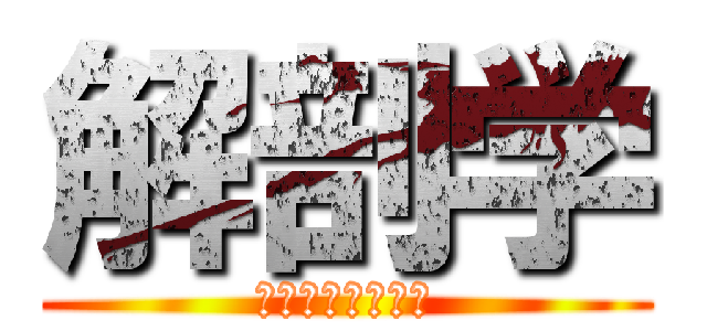 解剖学 (安藤先生試験対策)