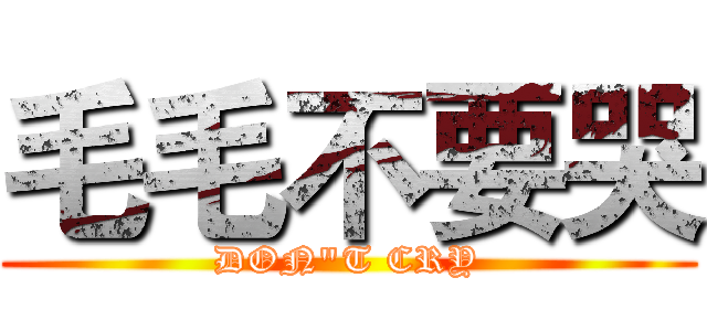 毛毛不要哭 (DON"T CRY)