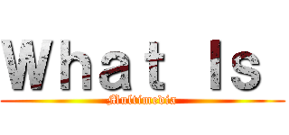 Ｗｈａｔ Ｉｓ  (Multimedia)