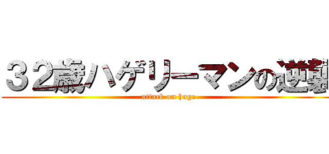 ３２歳ハゲリーマンの逆襲 (attack on hage)