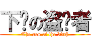 下贱の盗图者 (The son of the bitch)