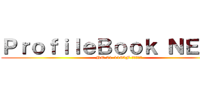 ＰｒｏｆｉｌｅＢｏｏｋ ＮＥ ２１ (NE 21-1163F 進藤　大陽)