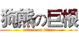 狗熊の巨根 (attack on titan)