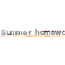 Ｓｕｍｍｅｒ ｈｏｍｅｗｏｒｋ (Donald trump)