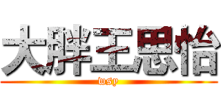 大胖王思怡 (wsy)