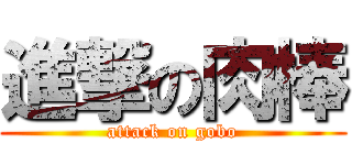 進撃の肉棒 (attack on gobo)