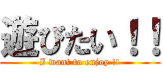 遊びたい！！ (I want to enjoy !!)