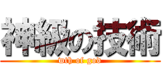 神級の技術 (wth of god)