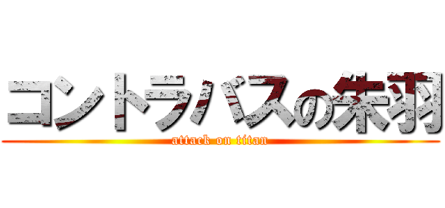 コントラバスの朱羽 (attack on titan)