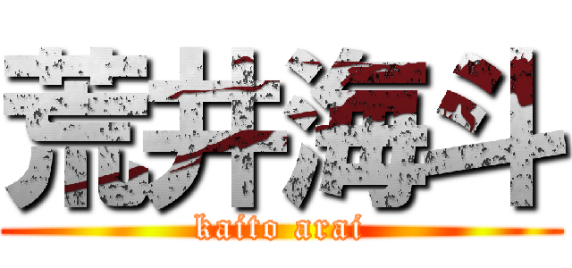 荒井海斗 (kaito arai)