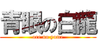 青眼の白龍 (ore no yome)