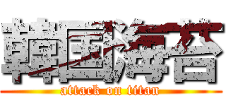 韓国海苔 (attack on titan)