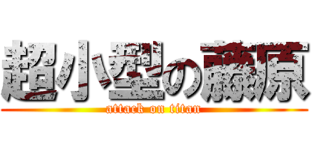 超小型の藤原 (attack on titan)