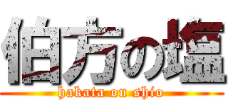 伯方の塩 (hakata on shio)