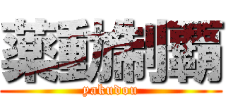 薬動制覇 (yakudou)