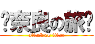 〜奈良の旅〜 (attack on titan)