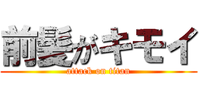 前髪がキモイ (attack on titan)