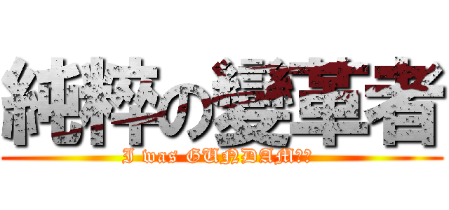 純粹の變革者 (I was GUNDAM！！ )