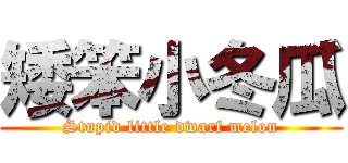 矮笨小冬瓜 (Stupid little dwarf melon)