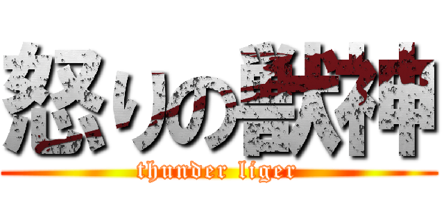 怒りの獣神 (thunder liger)