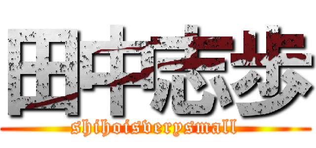 田中志歩 (shihoisverysmall)