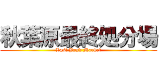 秋葉原最終処分場 (Last Junk Market)