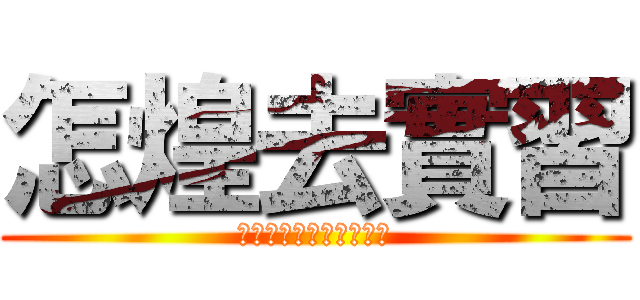 怎煌去實習 (鬼打牆只是我不敢說愛妳)