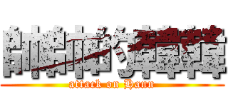 帥帥的韓韓 (attack on Hann)
