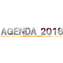 ＡＧＥＮＤＡ ２０１６ (attack on titan)