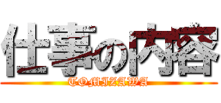 仕事の内容 (TOMIZAWA)