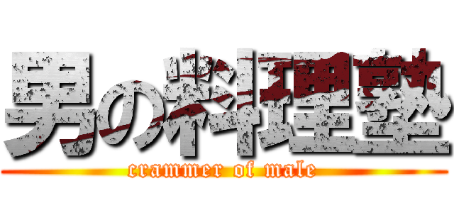 男の料理塾 (crammer of male)