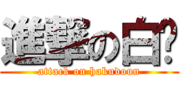 進撃の白彤 (attack on hakudoun)