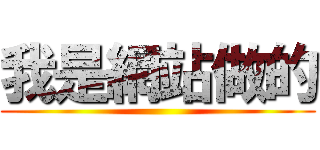 我是網站做的 ()