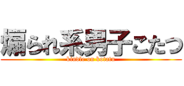 煽られ系男子こたつ (kindle on kotatu)