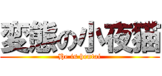 変態の小夜猫 (He is hentai)