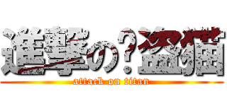 進撃の强盗猫 (attack on titan)