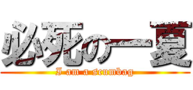必死の一夏 (I am a scumbag)