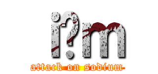 ｉ̂ｍ (attack on sodium)
