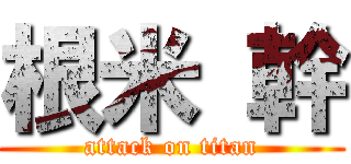 根米 幹 (attack on titan)