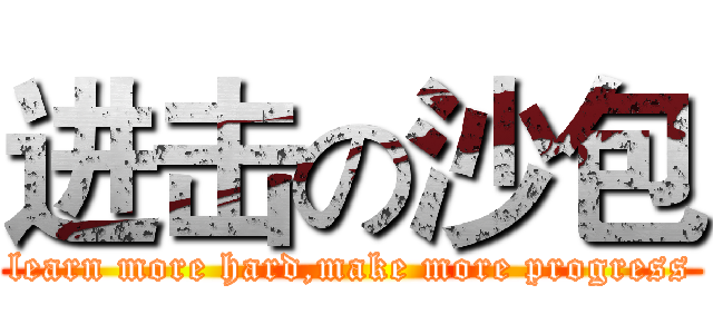 进击の沙包 (learn more hard,make more progress)