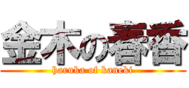 金木の春香 (haruka of kaneki)