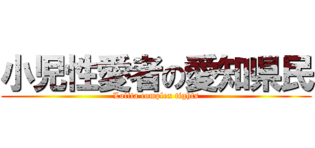 小児性愛者の愛知県民 (Lolita complex tights)