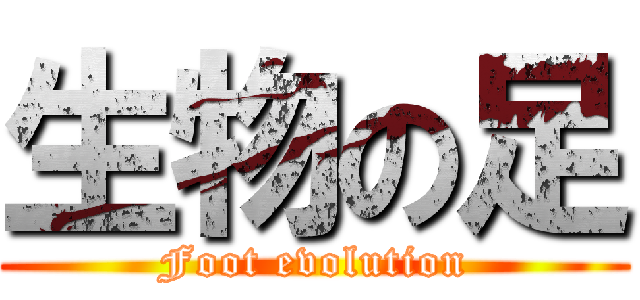 生物の足 (Foot evolution)