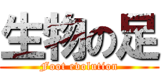 生物の足 (Foot evolution)