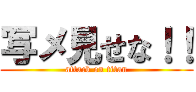 写メ見せな！！ (attack on titan)