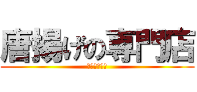 唐揚げの専門店 (美味しいよ？)