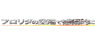 フロリダの空港で感傷的になった大平を見た片岡 (大平&片岡)