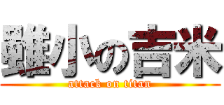雖小の吉米 (attack on titan)