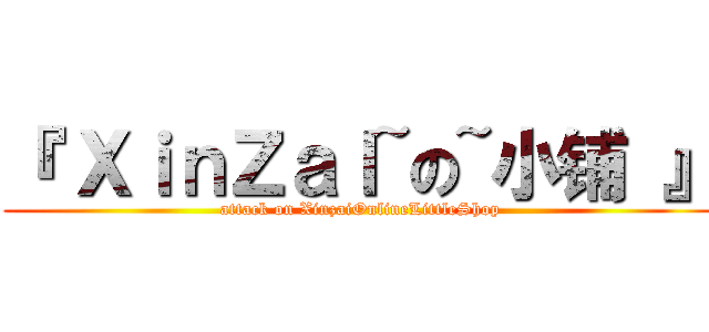 『 ＸｉｎＺａＩ~の~小铺 』 (attack on XinzaiOnlineLittleShop)